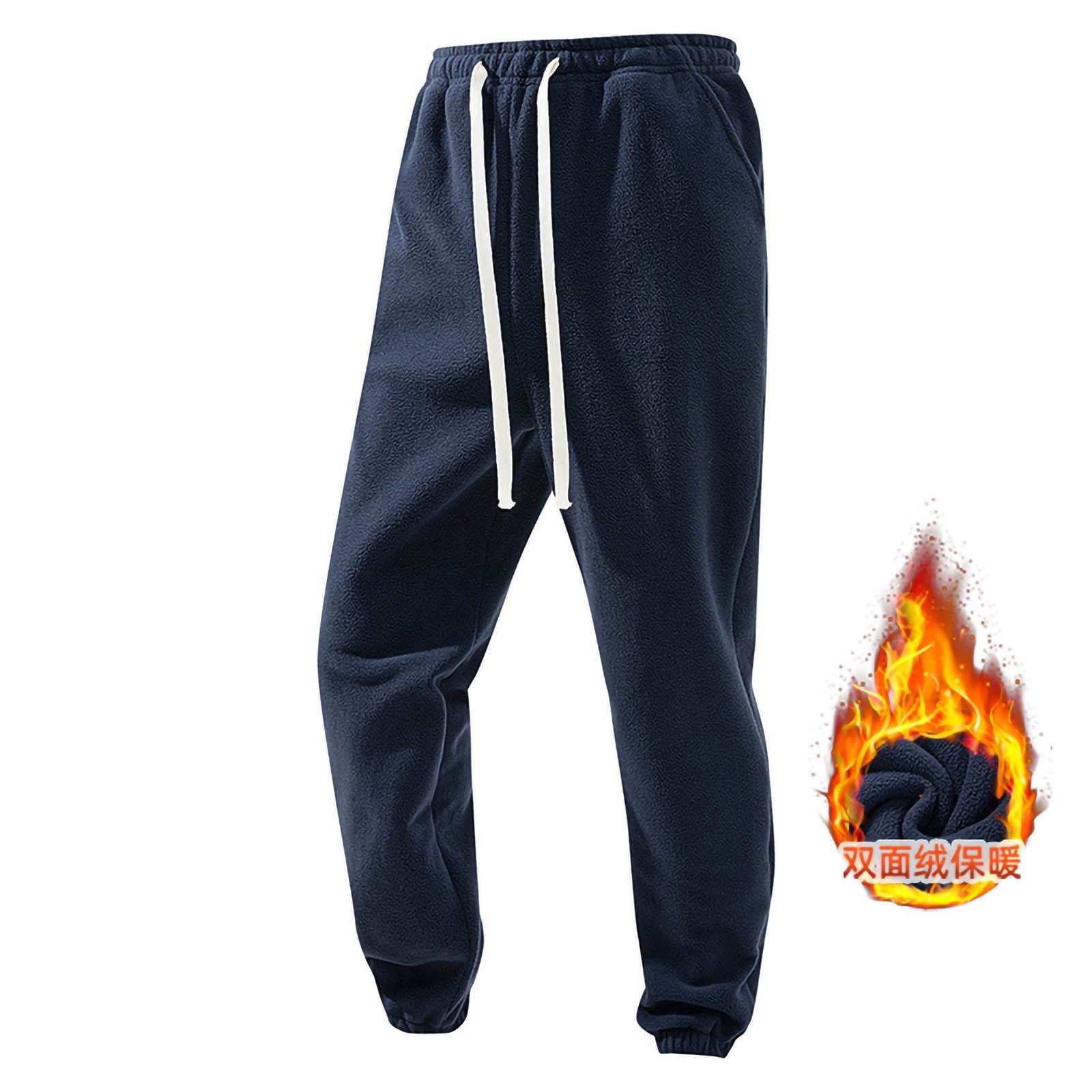 RYDCOT Polar Fleece Pants for Men Summer Outdoor Casual Solid