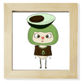 thumbnail image 1 of Avocado Green Healthy Delicious UU Square Picture Frame Wall Tabletop Display, 1 of 3