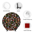 thumbnail image 4 of Easygdp Mushrooms Bone China Decorative Plate Ceramic Dinner Plates Art Crafts with Display Stand-8in, 4 of 6