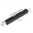 thumbnail image 2 of Abbracc Fireproof Brushed Stainless Hidden Door Security Bolt Latch Slide Lock Black, 2 of 7