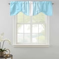 thumbnail image 5 of Tie Up Valance for Windows Sky Blue Vertical Stripes Curtains Valances Rod Pocket Valance Window Treatments Classic Striped Balloon Curtains for Kitchen Living Room Bedroom Bathroom Decor 54x18 Inch, 5 of 9