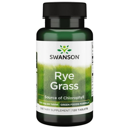 Swanson Rye Grass 500 mg 120 Tablets