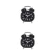 thumbnail image 2 of Reloj despertador Seitruly con espejo de cristal y luces nocturnas Tipo de puntero Blanco, 2 of 6
