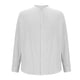 thumbnail image 5 of Blusa y camisa de manga larga con cuello alto para hombre, color liso, cuello alto, botones, cárdigan de manga larga, blusa de poliéster para hombre, 5 of 9
