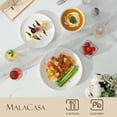 thumbnail image 5 of Vancasso 18 Pcs Dinnerware Sets, Ceramic Plates and Bowls Sets for 6, Scratch Resistant Kitchen Dinner Set , Microwave & Dishwasher Safe, 5 of 7