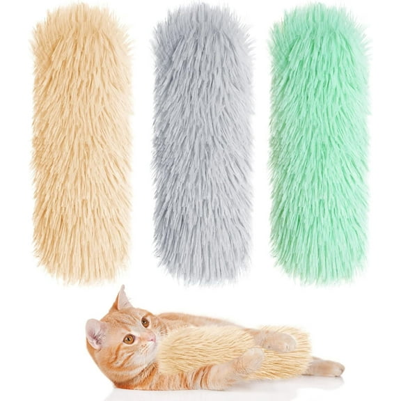 GoXteam Cat Toys Pillows 3 Pcs, Catnip Toys with Crinkle Sound Inside,Interactive Indoor Kitty Kicker Toy,Cat Nip Kitten Kick Sticks