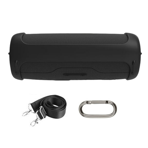 Silicone Protective Cover For Flip 7 Speaker Case Shoulder Strap Carabiner