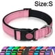 thumbnail image 2 of Collar de perro reflectante con hebilla de seguridad, collares de nailon ajustables para cachorros., 2 of 5