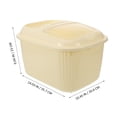 thumbnail image 3 of Rice Storage Holder Cereal Container Airtight Food Bucket Clear Lid Container Rice Container, 3 of 7