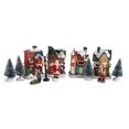 thumbnail image 3 of Decoración de la casa de Navidad, 10 unids/set, casa de Navidad, pueblo, decoración de Papá Noel, adornos de cabina, rendimiento inigualable, 3 of 3