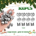 thumbnail image 2 of Jingle Bells MCPINKY, 300 unidades, plata, 2,5 cm, manualidades, 2 of 9