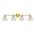 thumbnail image 3 of Trade Winds Lighting 4-Light Bathroom Vanity Light In Natural Brass, 3 of 6