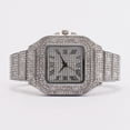thumbnail image 6 of Cross-Border Square Watch Starry Steel Belt Diamond-Embedded European and American Men's Roman Scale Starry Fashion Quartz Watch, 6 of 9