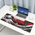 thumbnail image 2 of Black and Red Japanese Waves Sun Mousepad XL Large Gaming Mousepad Long Desk Pad, 31.5 X 11.8 Inch, 2 of 6