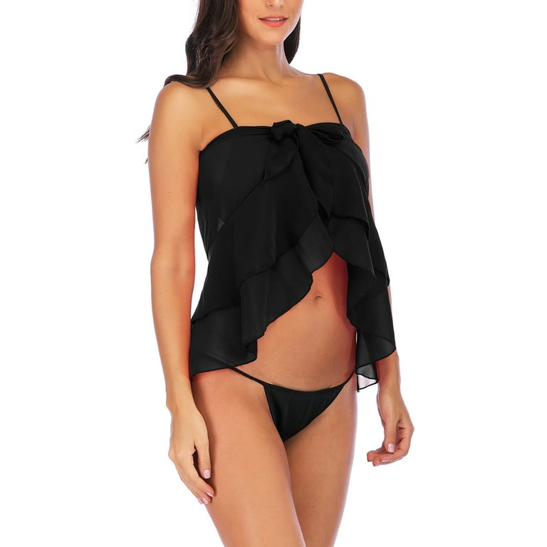 SAYFUT Women's Sexy Sarong Beach Wrap Chiffon Bathing Suit Cover up Bikini  Swimsuit Swim Wrap One Size 6 Colors 