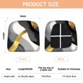 thumbnail image 3 of Black White and Gold Marble Seat Covers for Dining Room Chairs Set Of 6,Stretch Printed Washable Chair Seat Cover with Elastic Ties and Button,Removable Waterproof Couch Cushion Covers, 3 of 6