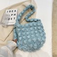 thumbnail image 3 of Bolso Nube para Mujer Bandolera Informal Nailon Acolchado Gran Capacidad (azul Claro), 3 of 9