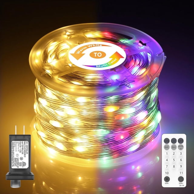 Luces de Navidad Soiarllt 63 m 600 LED para Exterior Impermeables