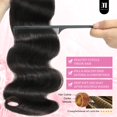 thumbnail image 4 of DMKEEP 12A Human Hair Bundles 18 20 22 Inch - Body Wave Bundles Human Hair 100% Unprocessed Brazilian Raw Virgin Hair 3 Bundles Quick Weave Bundles Human Hair Extensions, 4 of 6