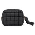 thumbnail image 1 of Bolsa de maquillaje Yarnic acolchada para cosméticos, artículos de tocador de viaje, color negro, ta, 1 of 8