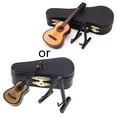thumbnail image 1 of Exquisite Mini Guitar With Stand & For Case Ornaments Home Display Decor Lovers, 1 of 5
