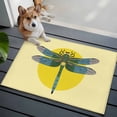 thumbnail image 3 of 2x3 Ft Entryway Area Rug, Blue Dragonfly Kitchen Rug Runner Washable Floor Mat, Yellow Vintage Art Non Slip Indoor Door Mat Throw Carpet for Bathroom Living Room Bedroom, 3 of 8