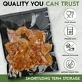 thumbnail image 6 of The Kind Bag Vacuum Seal Bags for Food; Food Grade, BPA Free & Freezer Safe; Airtight, Odor Free and Moisture Free; Commercial Grade 3mil Clear & Black; 6x8 inch Pre Cut Bags (100ct), 6 of 7