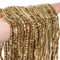 thumbnail image 3 of EOEMY Star Tube Cube Spacer Loose Beads Gold Hematite Beads For Jewelry Making Diy-16#, 3 of 7