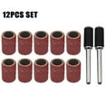 thumbnail image 1 of Lefu 12Pcs Sanding Ring with Rod Abrasive Rotary Tool Kit Sanding Drum Grinding Head, 1 of 8