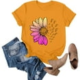 thumbnail image 6 of Outfmvch T Shirts for Women,Plus Size Tops,Shirts for Women,Womens Graphic T Shirts,Spring Tops for Women,Workout T Shirts Athletic Summer Trendy Clothes 2025 Short Sleeve Spring Tee X1 Yellow L, 6 of 9