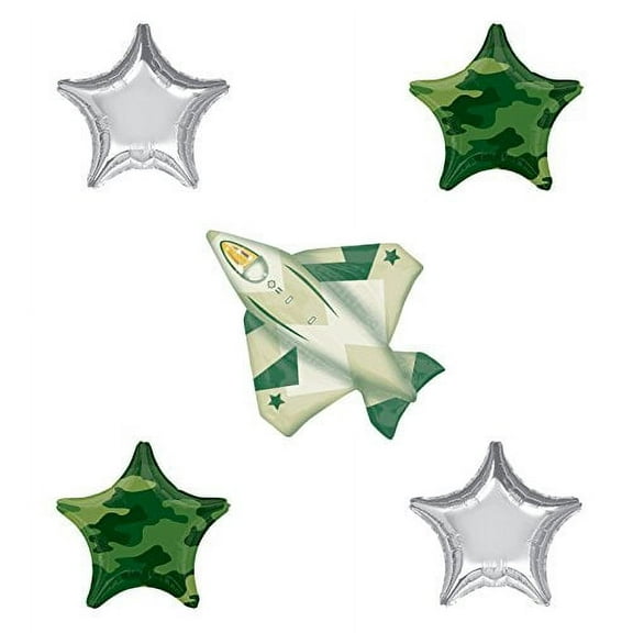 Jet Fighter Party Supplies Birthday Balloon Bouquet