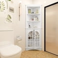 thumbnail image 2 of Corner Storage Cabinet with 90° Right Angle / Fit Well with Wall in Any Room, 2 of 6