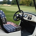 thumbnail image 6 of Pzuqiu American Flag Pattern Golf Cart Seat Covers Seat Kit Lightweight, for Outdoor, Golf Cart Bench Seat Covers, Compatible with Ezgo Ezgo Golf Cart, 6 of 10