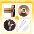 thumbnail image 3 of Casquillo de bombilla Tuanse E26 E27 con base metálica, cable de 1,8 m, 110 V, 3 of 7