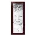 thumbnail image 2 of ArtToFrames 8" x 22" Mahogany Picture Frame, 8x22 inch Brown MDF Poster Frame (WOM-3978), 4 Pack, 2 of 8