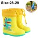 thumbnail image 2 of Botas de lluvia para niños pequeños, botas de lluvia ligeras e impermeables para niñas pequeñas y grandes, con forro cálido suave extraíble y fácil de poner, 2 of 8