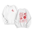 thumbnail image 5 of WOYY Girl's Cute Sweatshirt Preppy Graphic Crewneck Long Sleeve Pullover Top, White, Sizes 3-14, 5 of 6