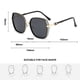 thumbnail image 2 of Gafas de sol de montura grande con personalidad europea y americana, fabricadas en TR, metal y TAC., 2 of 5