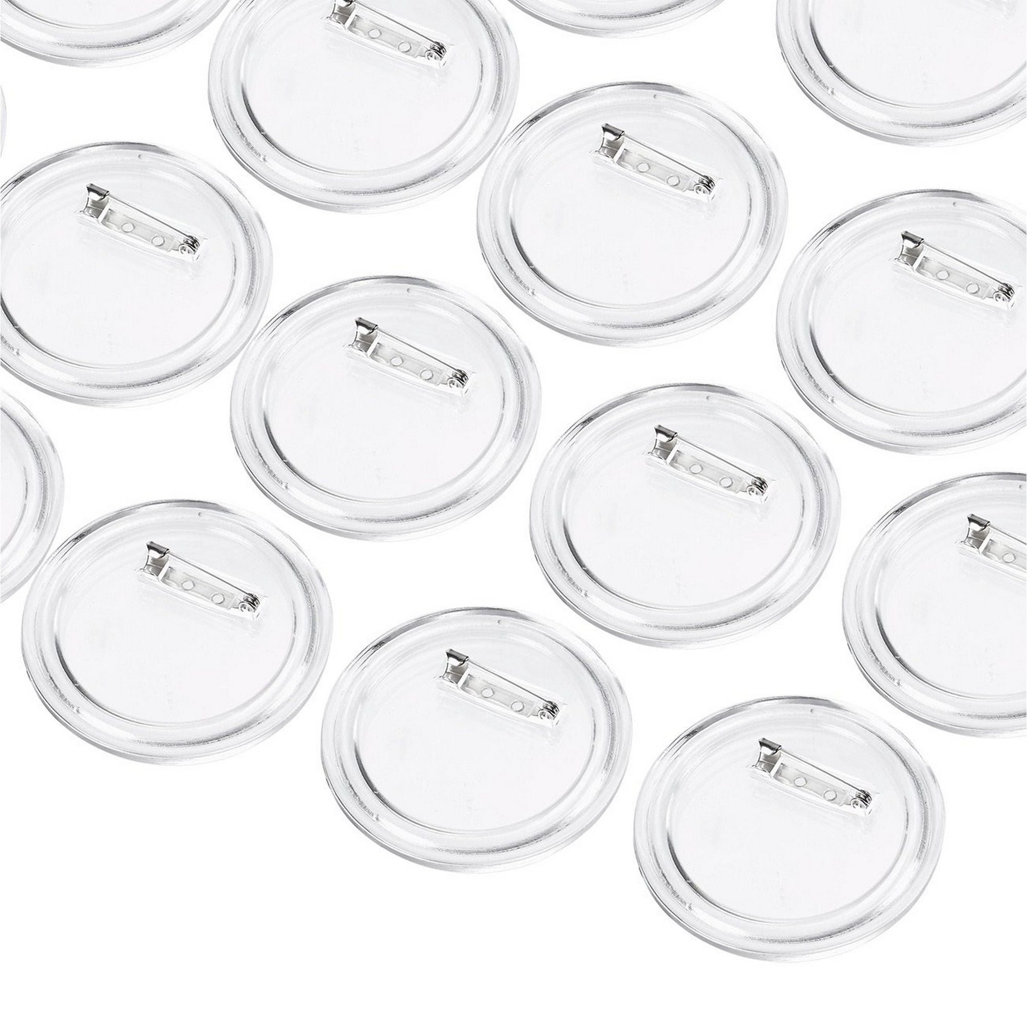 Clear Buttons with Pins 36Pack DIY Craft Buttons, Acrylic Plastic