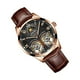 thumbnail image 2 of Reloj Mecánico Sonducket de acero inoxidable para hombre correa de cuero analógica, 2 of 6