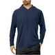 thumbnail image 2 of pstuiky camisas de manga larga para hombre, Blusa de manga larga con capucha y protector solar de verano para hombre, transpirable, de color liso Tops de hombre l, 2 of 6