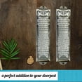 thumbnail image 4 of Set of 2 Mezuzahs, Mezuzah with Scroll for Door, Metal mezuzah Plaque, Mezuzahs for Outside Door, Jewish Mitzvah Door Mezuzah Case, Jewish Gifts, House Warming Blessing Gift（Silver）, 4 of 7