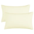 thumbnail image 1 of Almohada Fundas con Cremallera Cierre, 2 Paquetes Almohada Fundas, Arrugas, Decoloración, Manchas Resistente Y Sedoso-Suave 1800 Series Beige Rey (51cm x 91cm) Unique Bargains Funda de Almohada, 1 of 6
