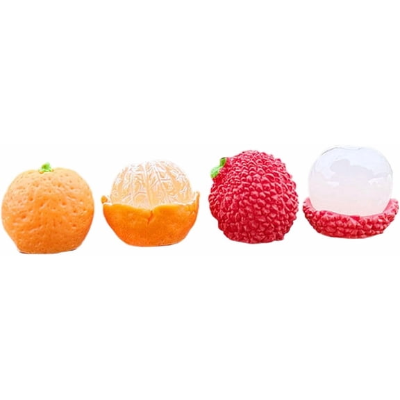 Fruit-Shaped Figurines for Car Dashboard & Bedroom Decor – Cute Fruit Decorations for Interior Console, Home Ornaments