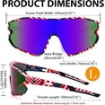 thumbnail image 6 of FEISEDY Unisex Youth Sunglasses, Teens Baseball Tennis Sunglasses, UV400 Sports Boys Girls Cycling Shades B4064, 6 of 14