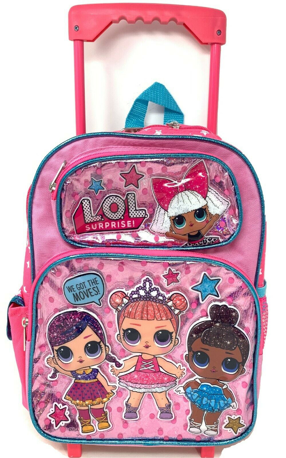 Large School Backpack 16" Girls Bag Pink LOL Bag Pink L.O.L Surprise 
