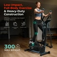 thumbnail image 4 of Sunny Health & Fitness Entraîneur Élliptique Intelligente Robuste, Équipement pour Cardio à Domicile avec Charge Maximale de 300LB, Résistance Réglable pour Entraînement Crosstraining Complet, Applica, 4 of 6