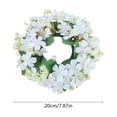 thumbnail image 3 of Candle Wreath Wildflower Candle Wreath Artificial Floral Candle Holder Ring Centerpiece forWedding Home Decor Table Decoration Photography Prop Floral Piece Wildflower Candle Ring, 3 of 6