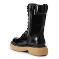 thumbnail image 2 of DREAM PAIRS Women's Platform Chunky Lug Sole Lace Up Leather Boots, Mid Calf Boots Outlet, 2 of 5