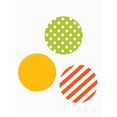 thumbnail image 2 of Mixed Patterned Dots Vinyl Wall Sticker - Orange/Green/Yellow, 2 of 2